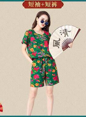 二人转花布衣服生日聚会伴娘浴袍