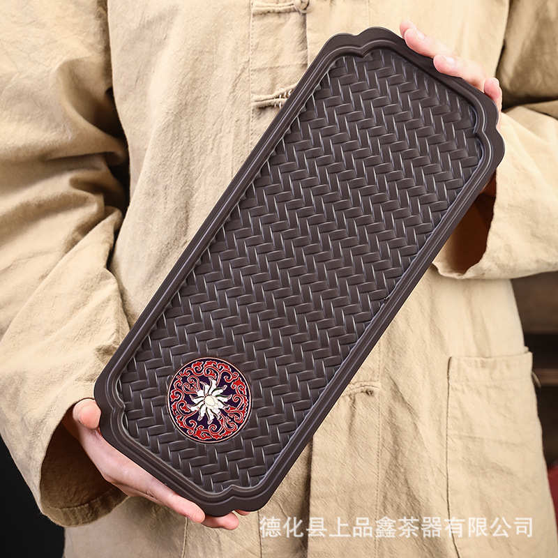 茶盘批发承壶干编茶具长方形厂家功夫日式托盘台小号泡实木电木纹