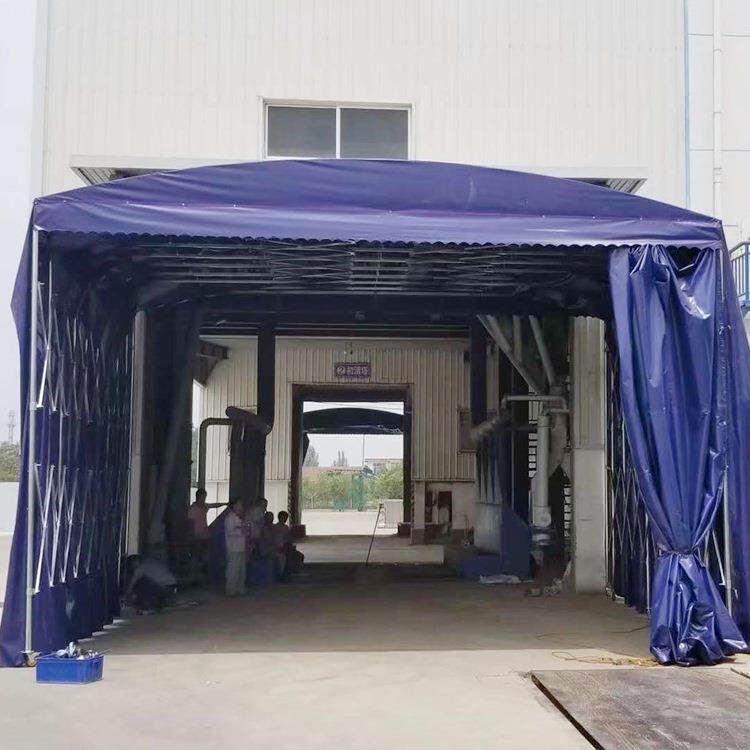 桥梁箱梁冬季蒸汽养护保温篷布手动推拉钢筋绑扎棚养护伸缩蓬