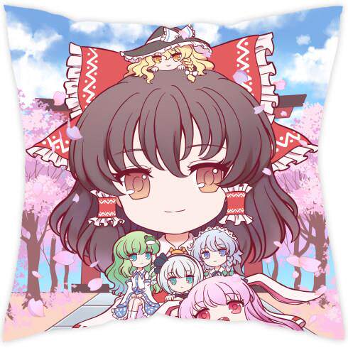 现货 博丽灵梦特别版纪念东方同人抱枕40x40cm 350g棉枕芯+枕套