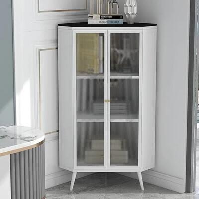 转角柜角柜角储物墙柜餐边柜双门三柜酒柜靠墙收纳柜橱柜岩WT3670