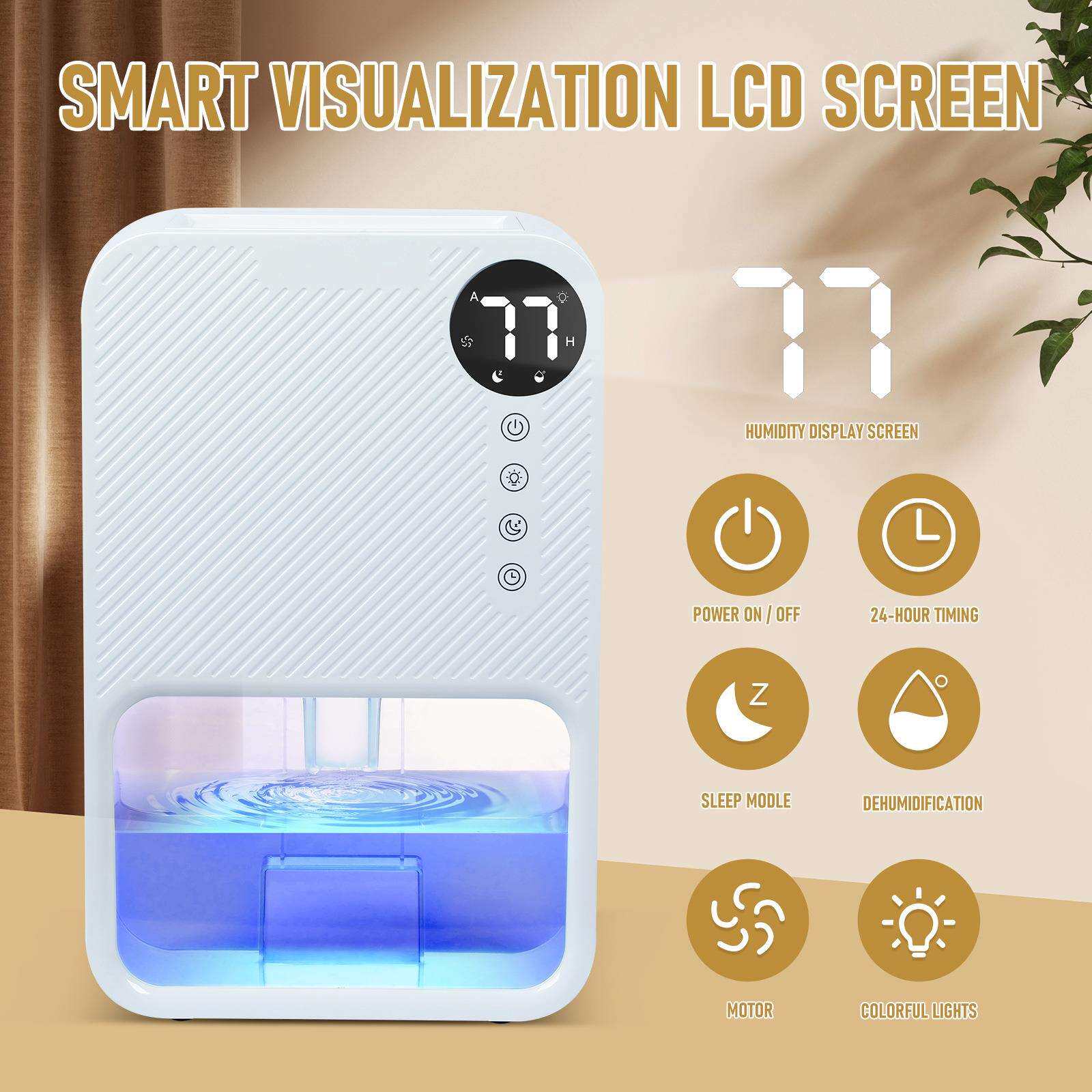 除湿器家用半导体抽湿机卧室静音超大水箱容量吸湿器室内防潮排湿