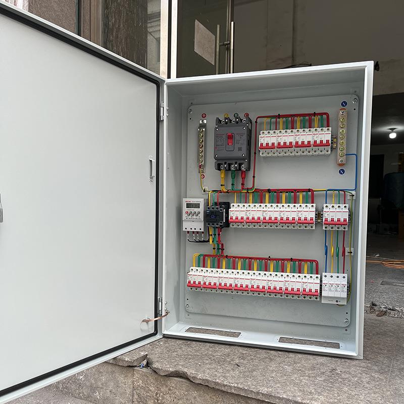 家用电源动力低开12压关控四制柜时控照明相三线电表箱柜成套配电