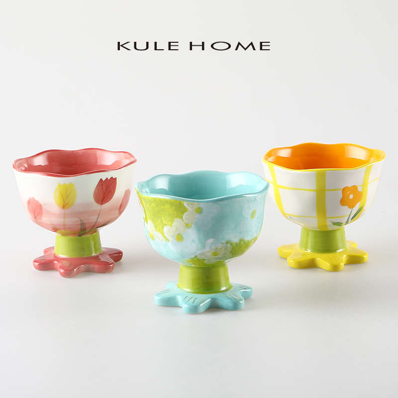 KULE HOME 陶瓷马克杯ins风燕麦早餐咖啡杯情侣水杯简约家用杯子