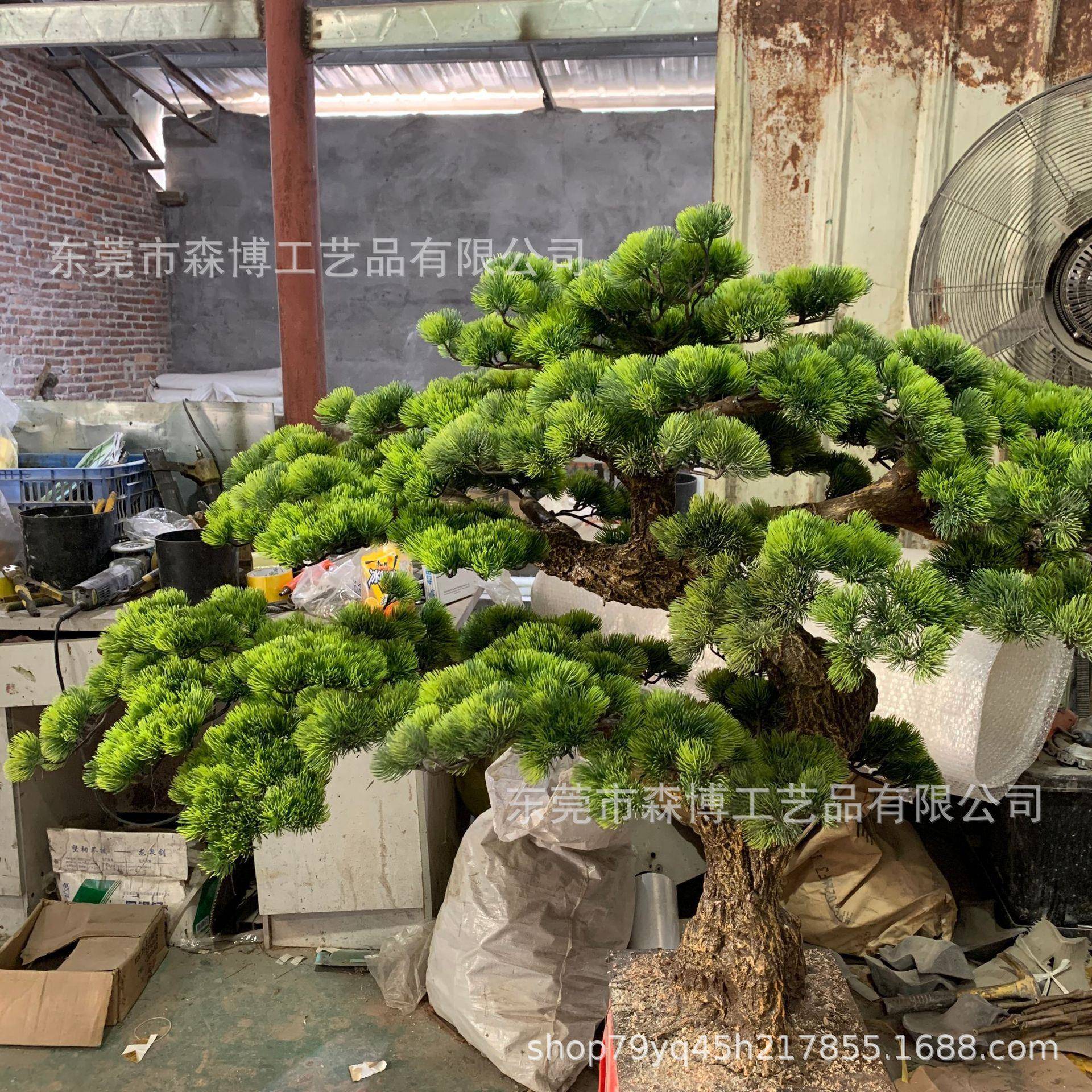 室内外玻璃钢仿真迎松造型松树厅展橱窗落地装饰SB-YKS-6假树绿植