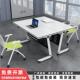 折叠培训桌椅组合移动办公桌长条桌双人课桌椅可移动拼接会议桌