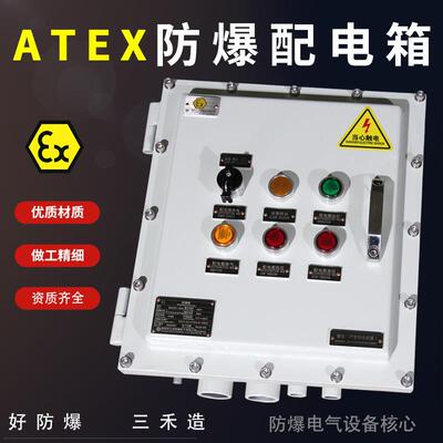 三禾碳钢ATEX防爆配电箱壁挂式易燃易爆场所用控制箱防水接线箱