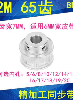 S2M65齿同步轮齿宽7凸台BF内径568101214151617181920同步带轮S2M