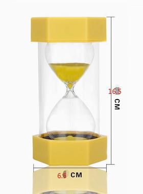 大型六角形沙漏计时器儿童防摔20/30/60分钟半小时生日礼物钟摆