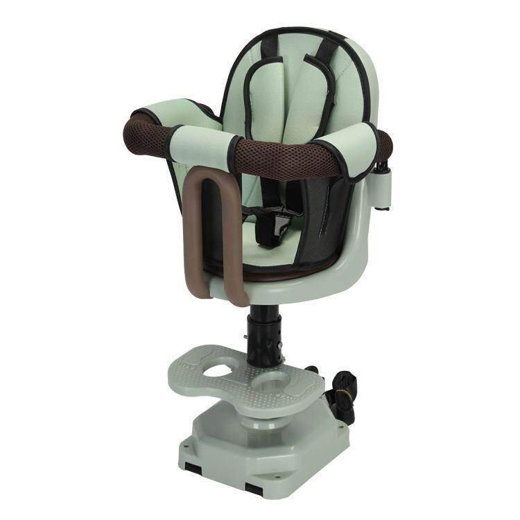 电动机车儿童座椅前置可升降旋转全包围婴儿安全电动车滑板车座