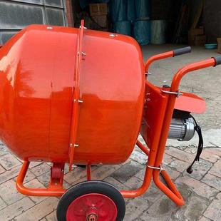 120L小型手推水拌混凝土搅拌机电动卧泥石灰搅VOZ罐式 自动正反转