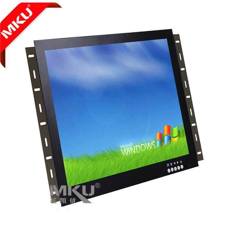 开放式12寸液晶显示器宽屏正屏可选VGA HDMI嵌入式液晶监视器
