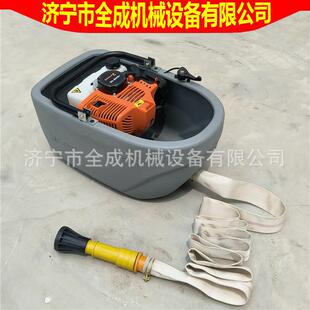 小型船式喷灌机农用自吸浮式水泵浇菜农田排灌二冲程汽油抽水机