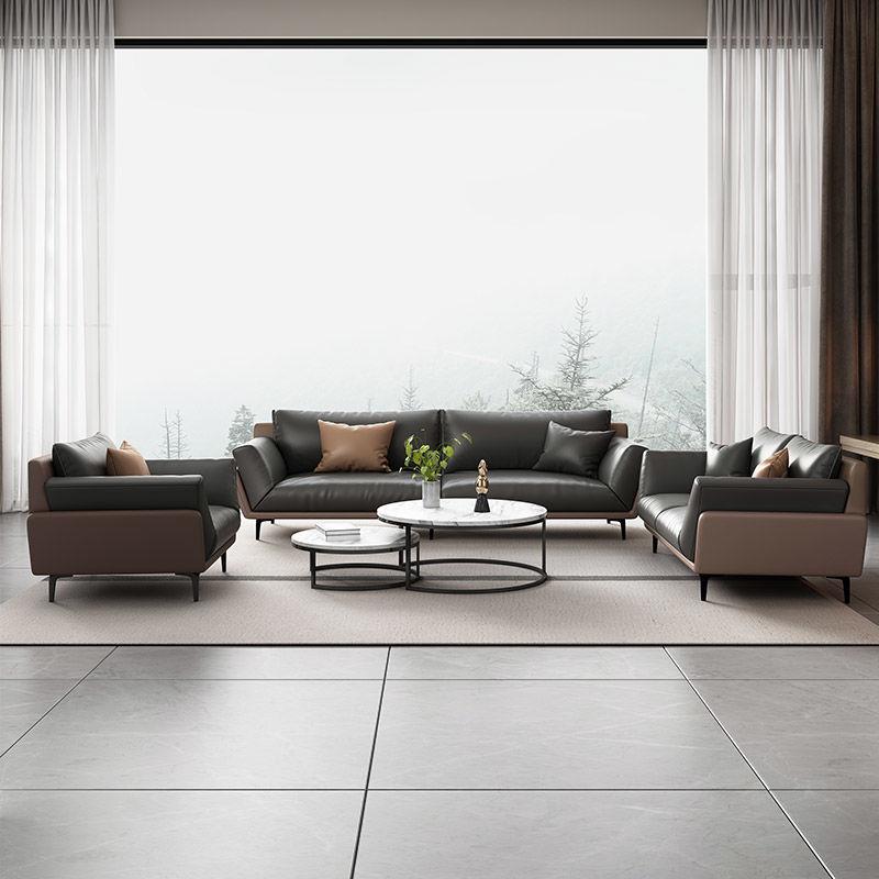 办沙发公茶几组简535沙约商务现代合休闲区接待会客三人位办公室