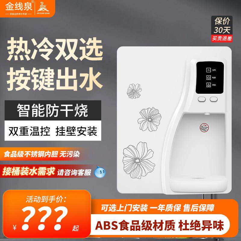壁挂式制热开 饮水机家用纯水直饮机净水器管线 线机无胆3秒速热