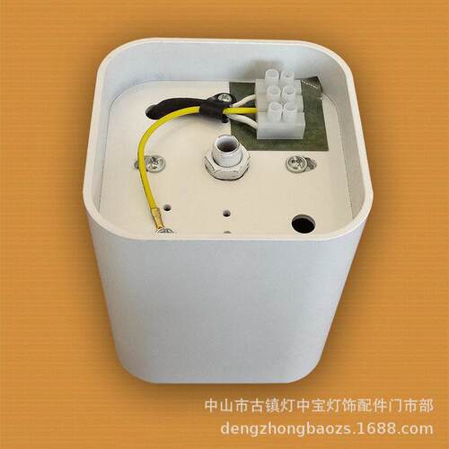 FG-新款MR16铝天花灯 方明装MR16筒灯支架外壳 双头GU5.3杯架