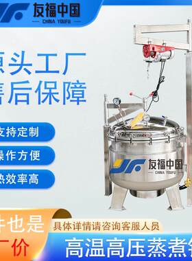 商用大型排骨高压卤煮烧鸡麻椒鸡蒸煮锅电热可倾斜高温高压蒸煮锅