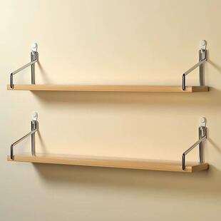 三角支架墙上置物架一字板床头置物客厅墙壁支撑架木板搁板壁挂式