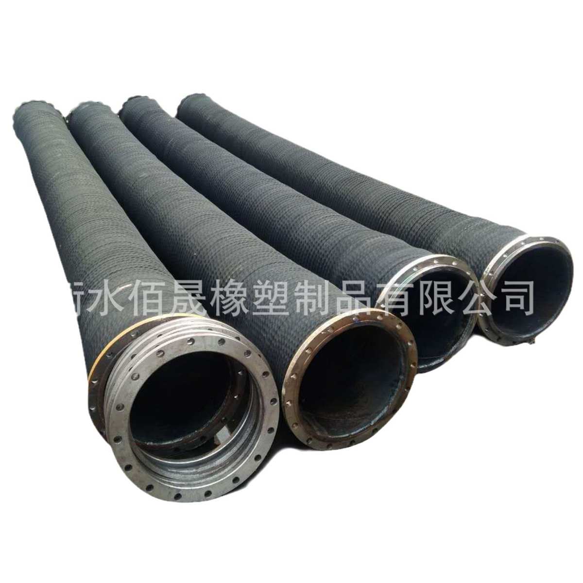 定制大口径低压胶管法兰式橡胶管泥沙水泵吸水排污大口径泥浆胶管