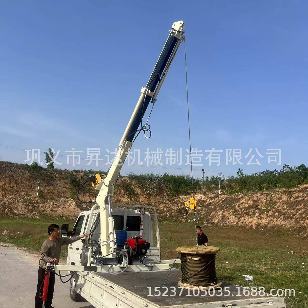 昇达机械全自动液压随车吊全液压车载吊机液压式单臂起重机