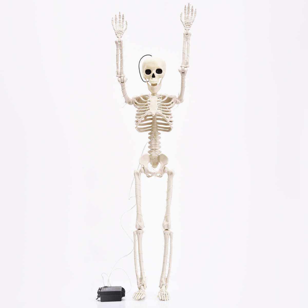 爆款万圣节24inch发光骨架60cm仿真骷髅活动气氛场景布置道具,节庆用品/礼品,吊顶纱幔,淘宝优惠券,粉丝福利购,淘宝优惠卷