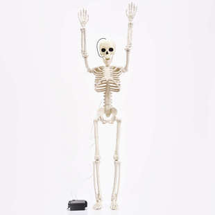 爆款 万圣节24inch发光骨架60cm仿真骷髅活动气氛场景布置道具