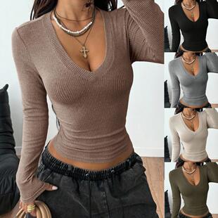 Women'S Fall Winter 3-Piece Set V-Neck Long Sleeve Knit