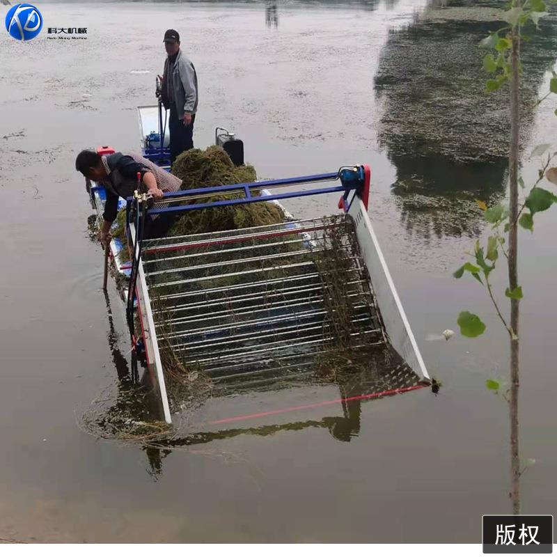 小型电动水草收割船 小型保洁船 河道水下割草机 水草打捞船