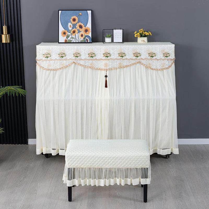 新款钢琴防17号钢琴尘全罩套弹琴罩不取琴罩防琴双键巾单人凳子尘