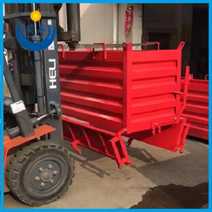 自卸式铁屑箱/车移动式铁屑车叉车专用储存废料箱金属周转箱