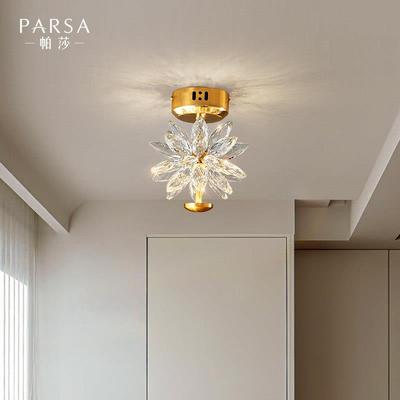 现代简UMW约晶家用过道灯2205新款高感冰花走廊过道玄关吸灯