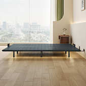 轻奢风 网红极简主卧室简约铁架床双人新款 D款