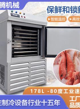 源头厂家出售 智能调温速冻柜 低温深海鱼速冷机 面团鱼虾冷冻柜