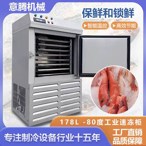 源头厂家出售 智能调温速冻柜 低温深海鱼速冷机 面团鱼虾冷冻柜
