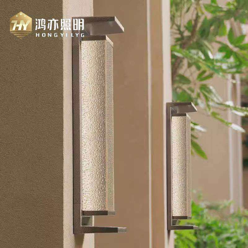 户外壁灯太阳能新中式壁灯复古墙灯挂灯室外防水阳台灯别墅庭院灯