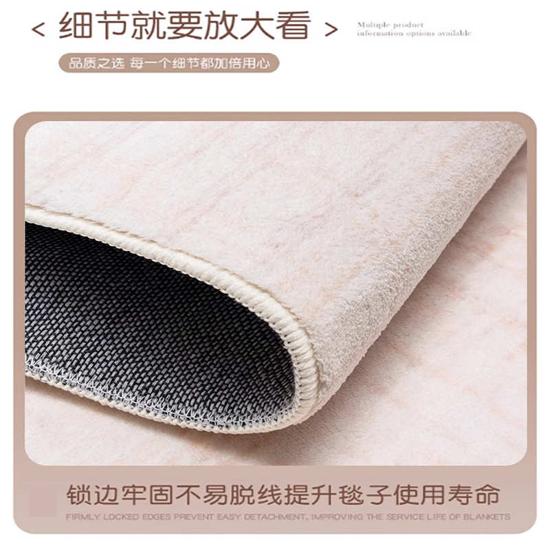 北欧ins客厅地毯现代简约卧室床边加厚毛绒茶几沙发家用阳台地垫