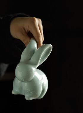 景德镇十二生肖摆件陶瓷可爱桌面办公室创意摆件本命年礼物生肖龙