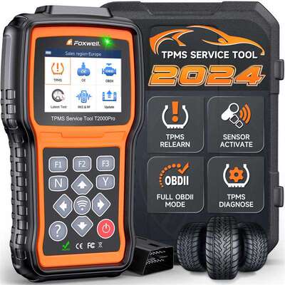 FOXWELL T2000PRO 胎压传感器编程 激活 学习 匹配工具 OBDII诊断