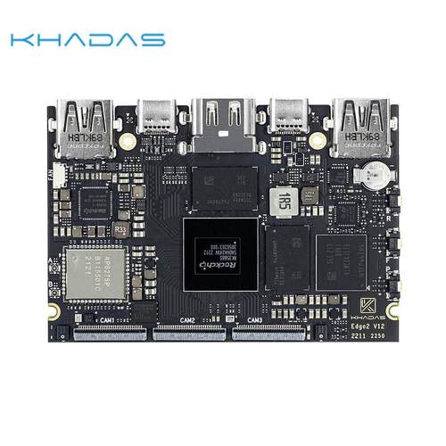 【RK3588S2芯片】Khadas Edge2开源卡片电脑6TOPS 8K开发板工业级