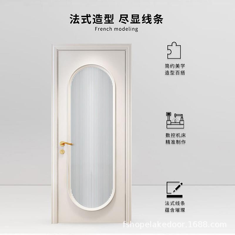 网红室玻璃木门卧室门套门装门260实木内门房间平开厨房生卫间门