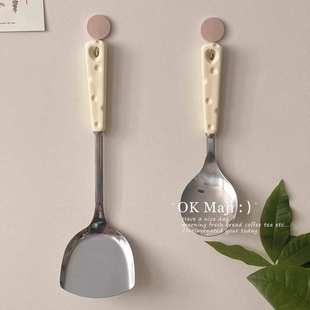 全套家用厨房不锈钢长柄铲勺炒菜铲子勺子组合 食品级厨具锅铲套装
