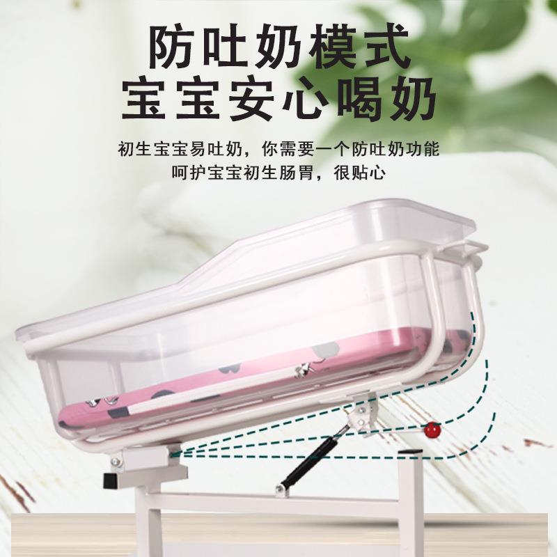 新款直销月子中心婴儿车婴儿床多功能ABS可倾斜防溢奶不锈钢材质