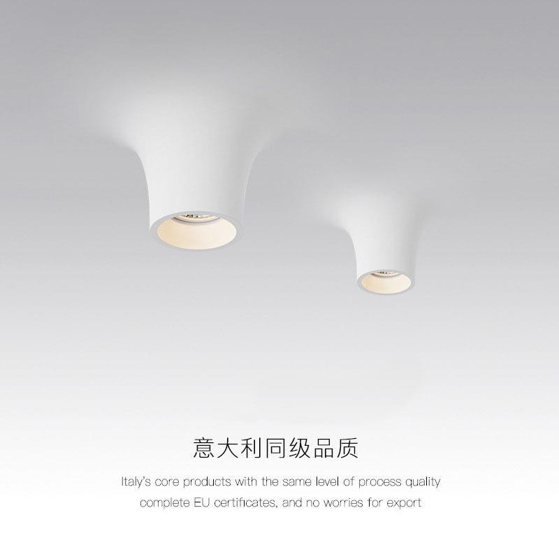 无主灯无边框嵌入式LED石膏射灯客厅卧室照明防眩光天花筒灯具