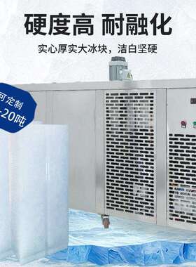 1道-20T业冰隧砖机661工厂工地降温商用冰块机果蔬工海鲜保温
