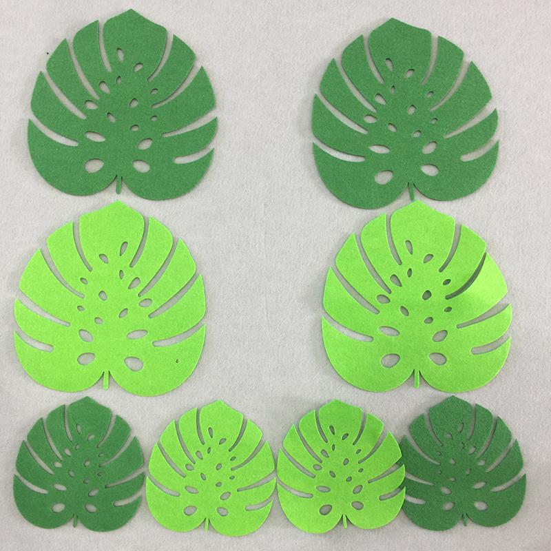 幼儿园环创用品墙贴森系龟背叶子春天主题北欧风小学黑板装饰环创