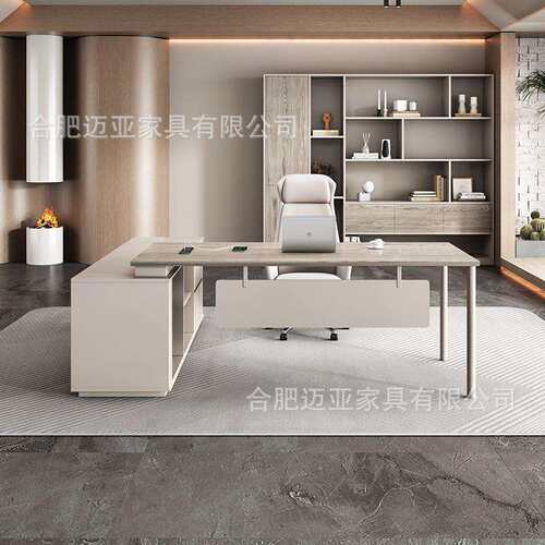老板桌现代简约台式电脑桌单人办公桌领导总经理书桌办公室主管桌
