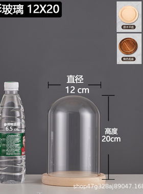 永生花玻璃罩成品罩子手办展示盒单个满天星佛像古玩景观玫瑰花