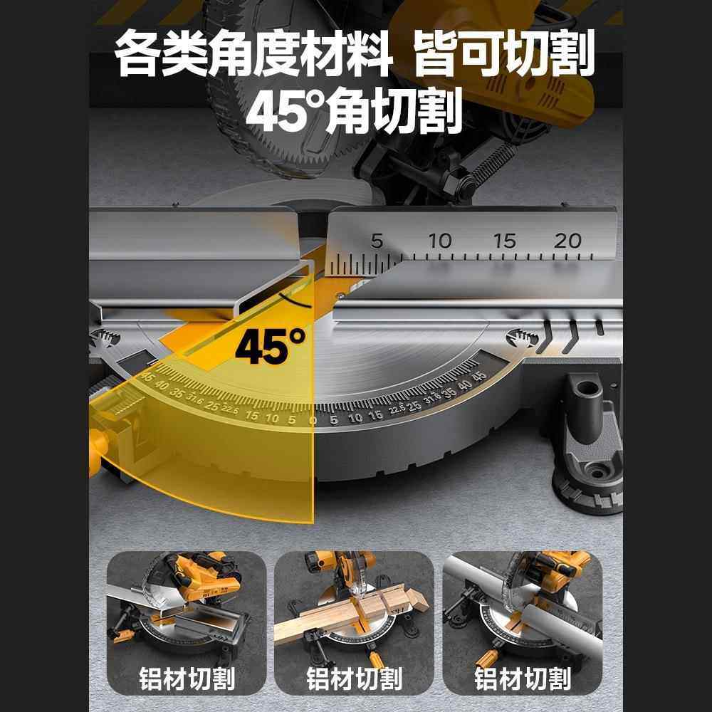 飞专创锯铝机0寸高度铝OOI合金用铝材型材木精工145度角锯切角切