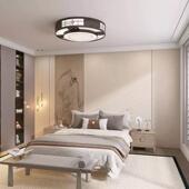 3D简约轻奢宋氏美学壁纸新中式 画卧室床头茶室 客厅电视背景壁画