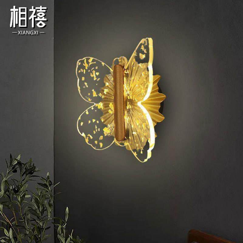 轻奢壁灯简约时尚现代客厅卧室床头过道温馨亚克力沙发墙壁背景灯
